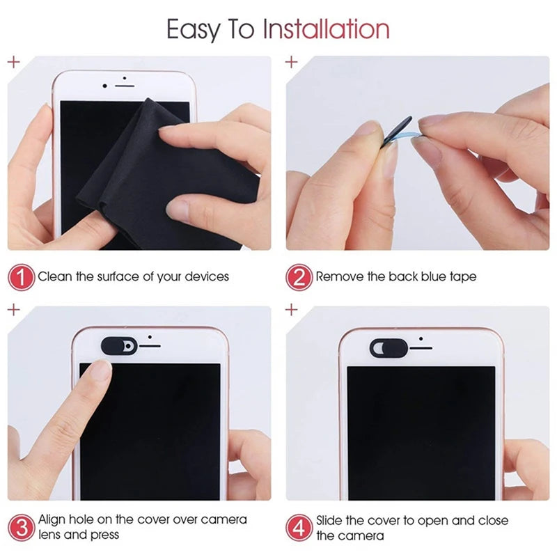 20/10/5/1pcs Sliding Webcam Cover Privacy Sticker